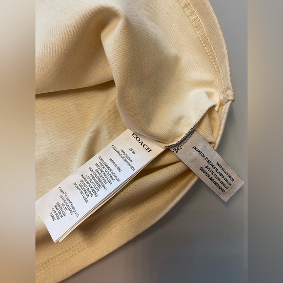 Coach Cream Floral Graphic T-Shirt - Picture 4 of 4